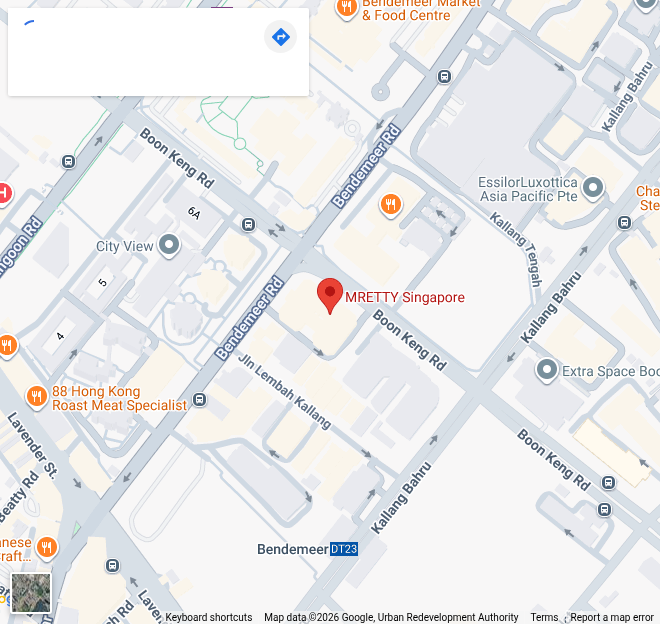 Map showing NESTIFY CABINET Singapore showroom